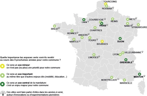 Cartographie villes vertes